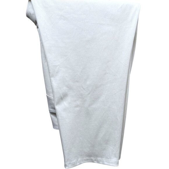 Women with Control White Jeans Plus Size 2X Petite Ankle Crop Pull on Stretch - Picture 9 of 10